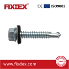 Hex head self-drilling screw with EPDM washer,Taiwan quality